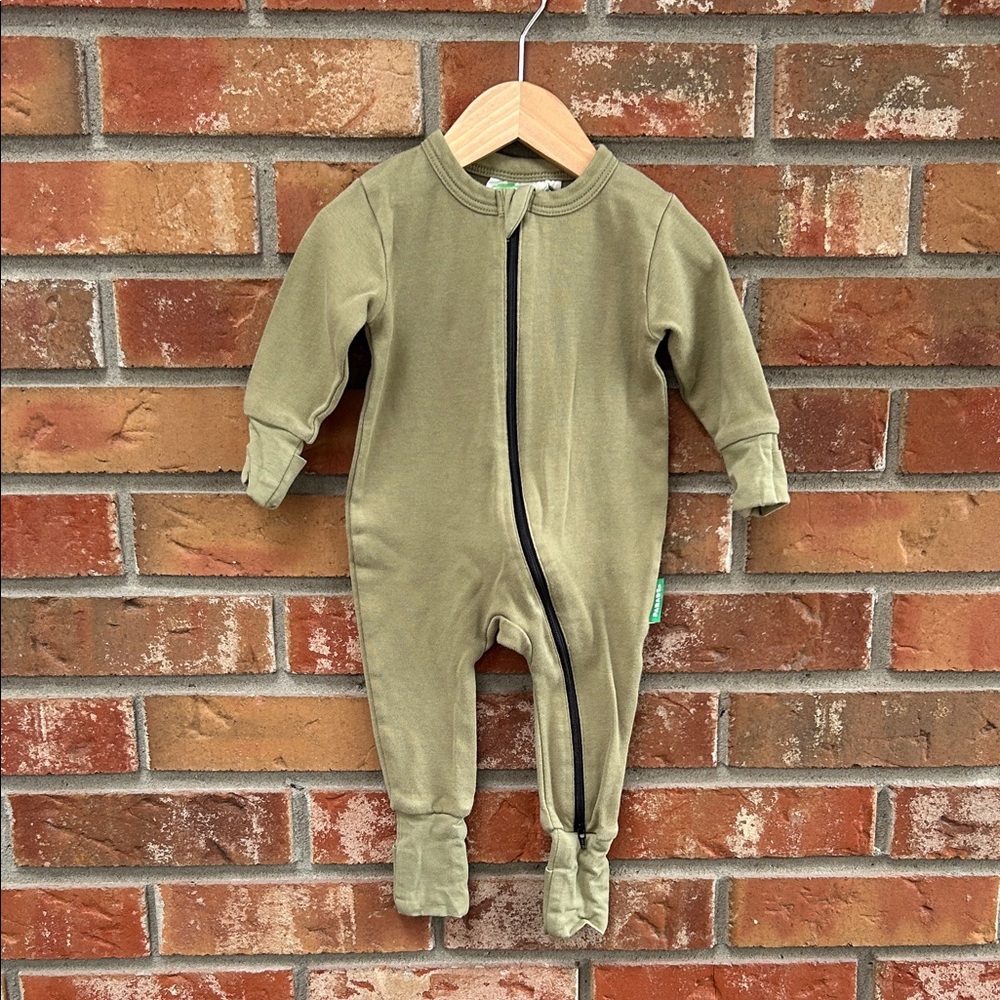 Olive Green PARADE Organic Cotton Sleeper (3-6m)